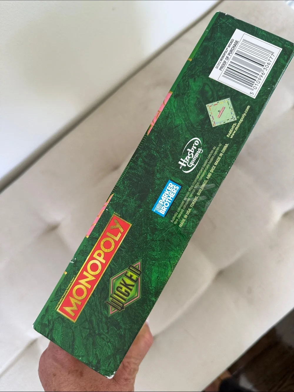 Monopoly Wicked Movie Edition Board Game - NEW